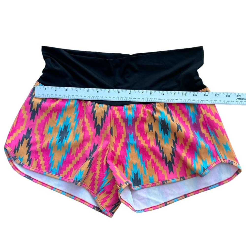 CRAZY TRAIN “Bold Board Shorts” Aztec print pink and gold Size Large NWT - Picture 6 of 7